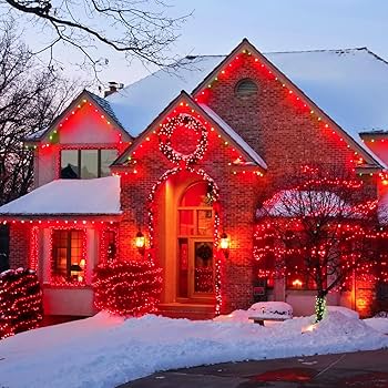 esow シルクスクリーン RED JMEXSUSS 200 LED Halloween Lights Indoor Outdoor, 66ft